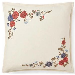 Ralph Lauren Macall Remy Embroidery metal Bullion Deco Pillow